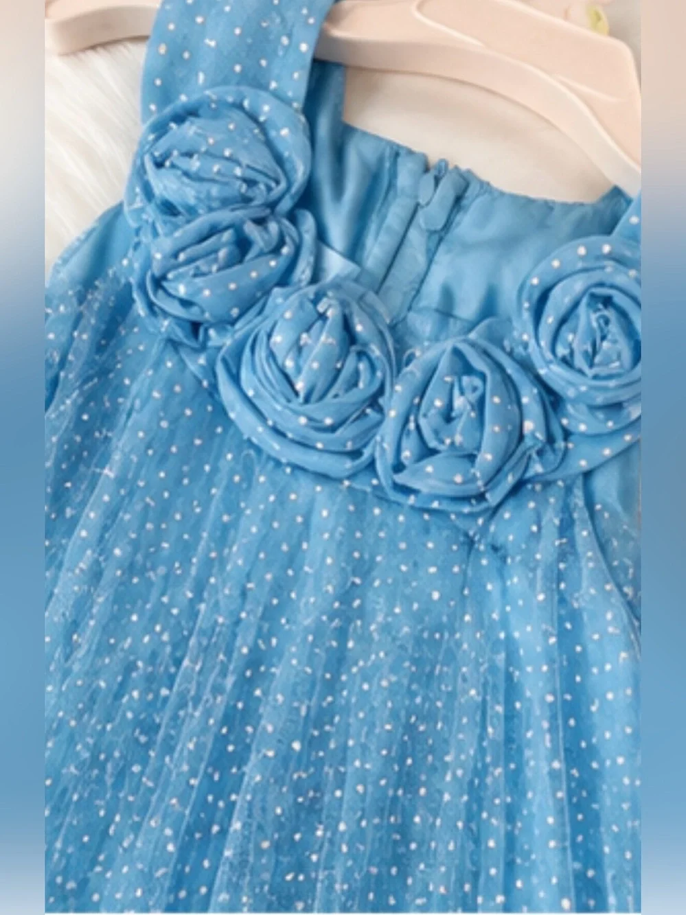 Like New - 4t Baby Blue precious Jessica Ann girls’ dress ! 💙